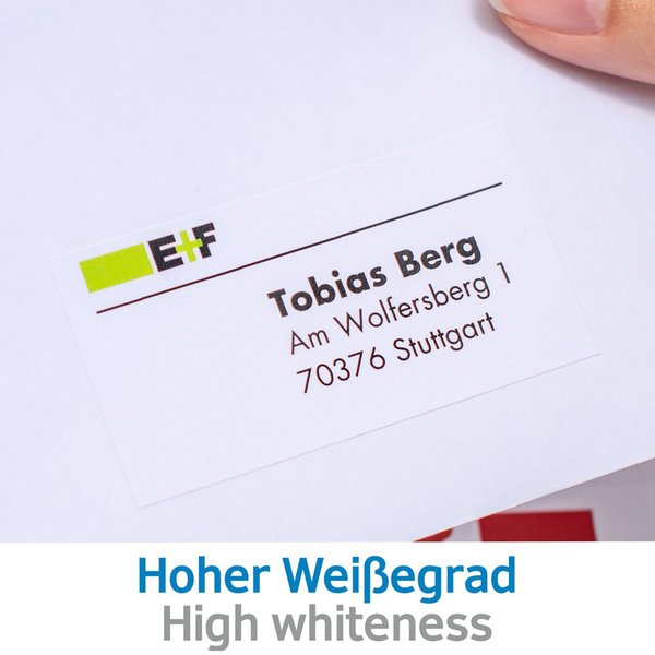 Herma Universal-Etiketten Premium, 70 X 16,9 Mm, Weiß-image