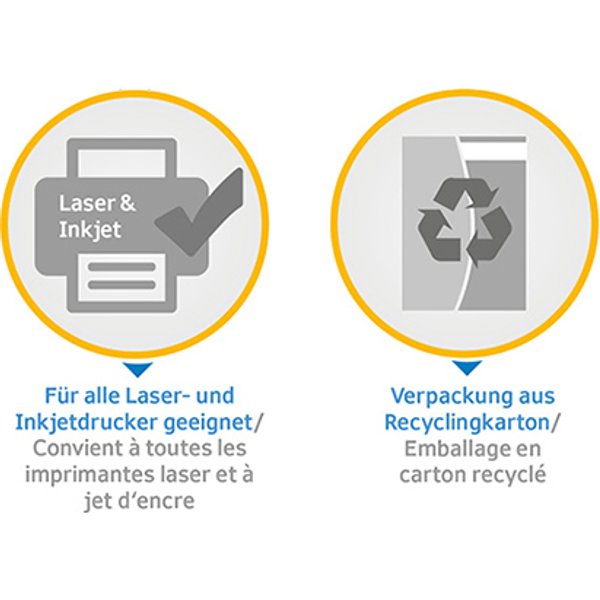 Herma Universal-Etiketten Premium, 70 X 41 Mm, Weiß-image