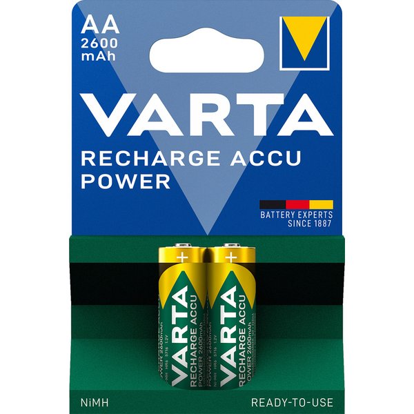 VARTA NiMH Akku , Rechargeable Accu, , Mignon (AA), 2.600 mAh