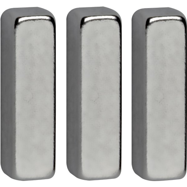 MAUL Neodym-Stabmagnete, (B)4 x (T)15 x (H)4 mm, nickel