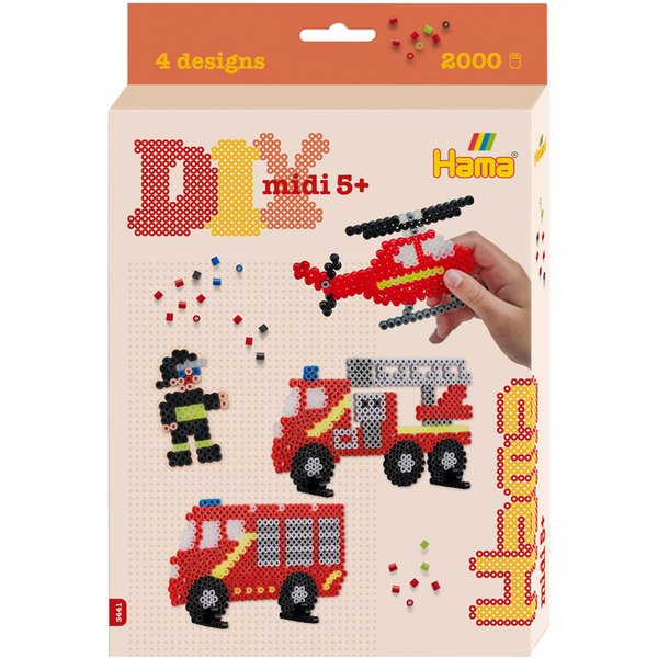 hama bügelperlen Midi , Feuerwehr, , Geschenkpackung-image
