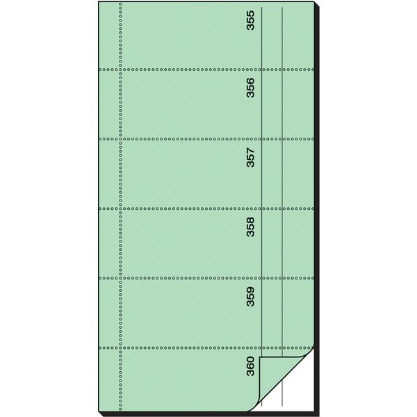 sigel Formularbuch , Bonbuch, , 105 x 200 mm, hellgrün