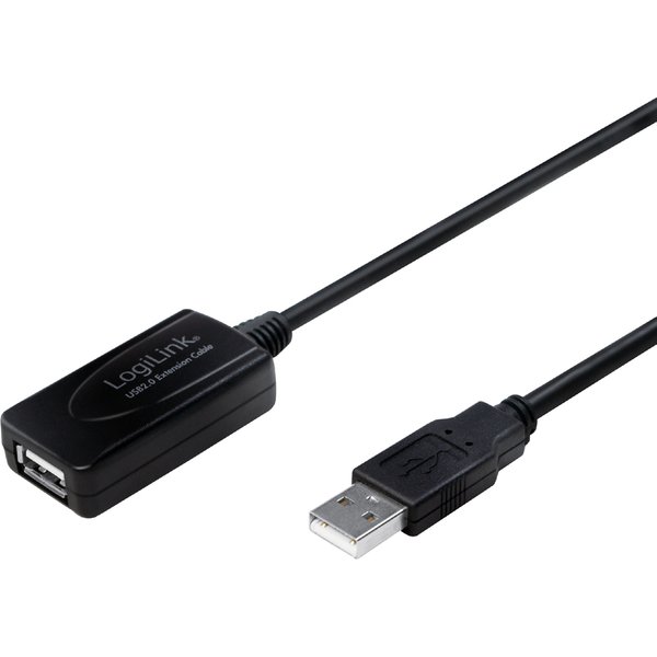 LogiLink USB 2.0 Aktives Verlängerungskabel, 25,0 m