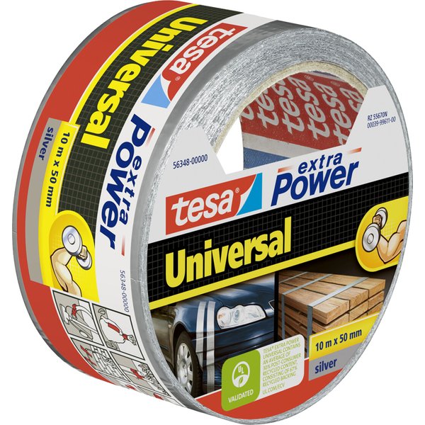 tesa Folienband extra Power Universal, 50 mm x 25 m, weiß