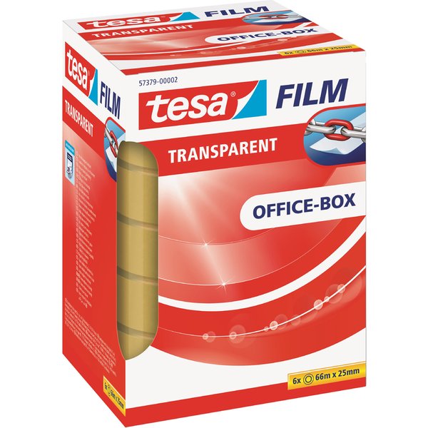 tesa Film, transparent, 25 mm x 66 m