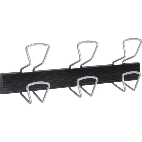 ALBA Wandgarderobe , PRO3, , 3 Haken, grau/schwarz