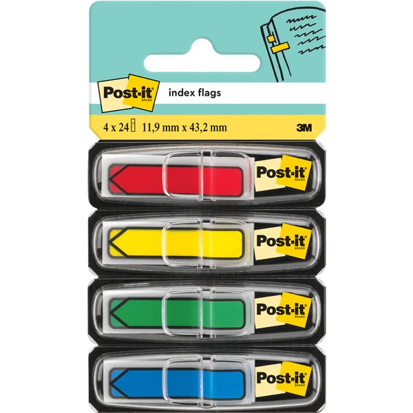 Post-it Haftmarker Index Pfeile, 11,9 x 43,2 mm, 4-farbig