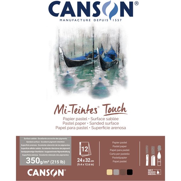 CANSON Zeichenpapier-Block , Mi-Teintes Touch, , 297 x 420 mm