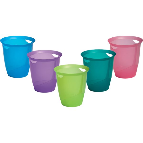 DURABLE Papierkorb TREND, 16 Liter, lindgrün transluzent