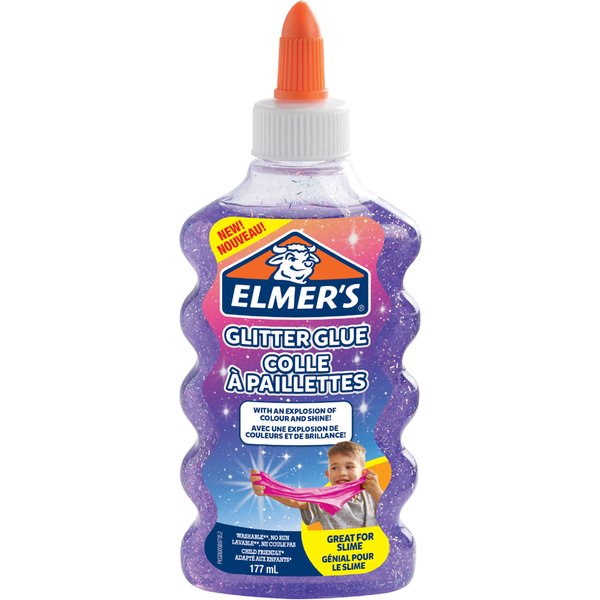 ELMER, S Glitzerkleber , Glitter Glue, violett, 177 ml