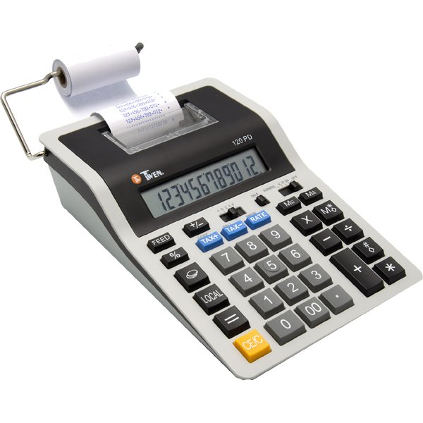 Twen Druckender Tischrechner 120 Pd, Grau/Schwarz-image