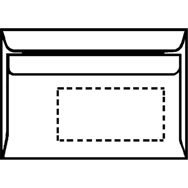 Herlitz Briefumschlag, DIN Lang, Ohne Fenster, Weiß-image