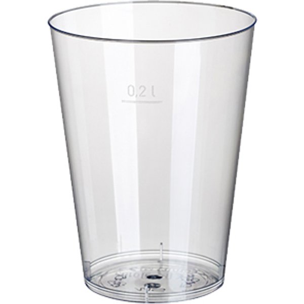 STARPAK Kunststoff-Trinkbecher PS, 0,4 l, glasklar, 50er