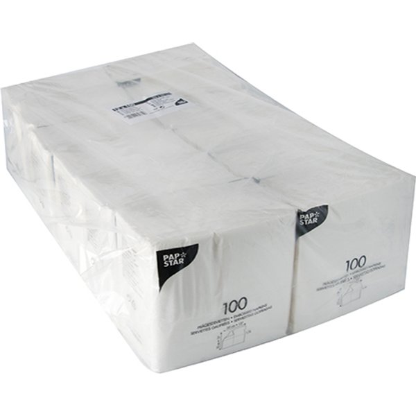 PAPSTAR Lunch-Servietten, 330 x 330 mm, 1-lagig, weiß