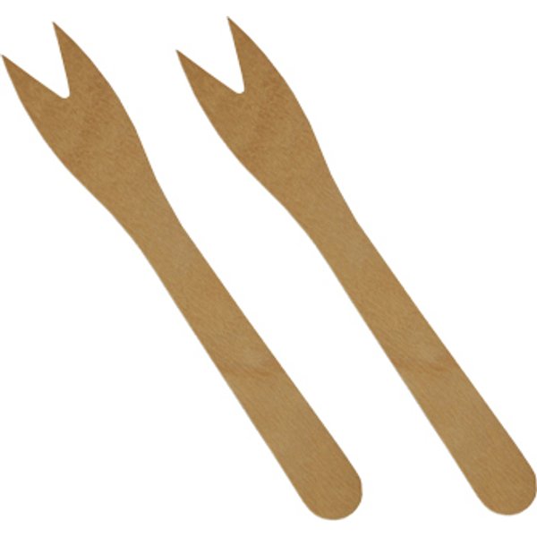 PAPSTAR Pommes-Frites-Gabeln , pure, , Länge: 121 mm