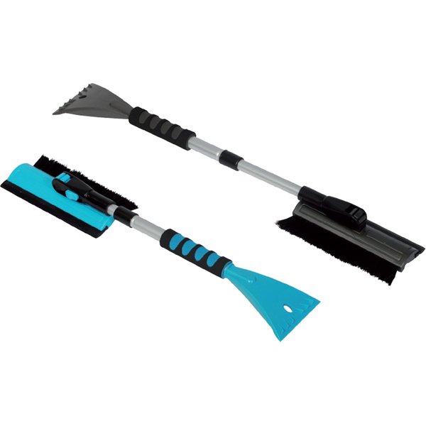 IWH Teleskop-Eiskratzer mit Schneebesen, 520 - 670 mm