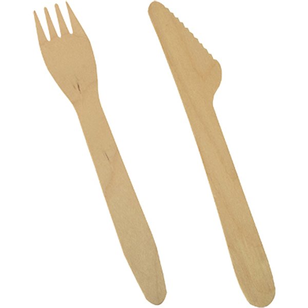 PAPSTAR Holz-Besteck , pure, , Länge: 165 mm, 500er