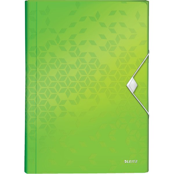 LEITZ Fächermappe WOW, A4, PP, 6 Fächer, grün