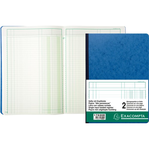 EXACOMPTA Spaltenbuch 320 x 250 mm, 8 Spalten je Seite