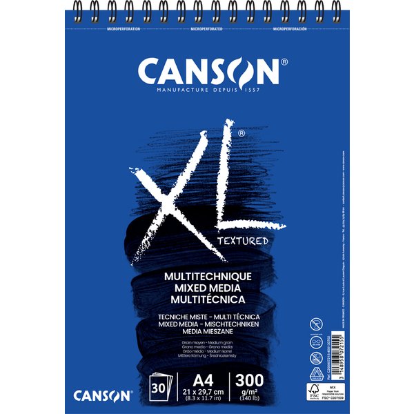 Canson Studienblock XL Mixed Media Textured, DIN A4-image