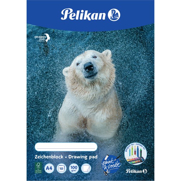 Pelikan Zeichenblock C3/10, DIN A3, 100 G/Qm, 10 Blatt-image