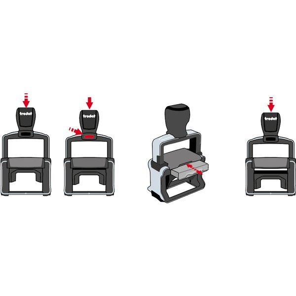 trodat Datumstempel Professional 4.0 5460, 6-Zeilig-image