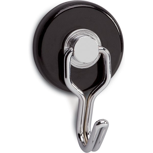 MAUL Magnet mit Karussell-Haken, Durchmesser: 35 mm, schwarz