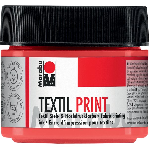 Marabu Textilfarbe , Textil Print, , titanweiß, 100 ml