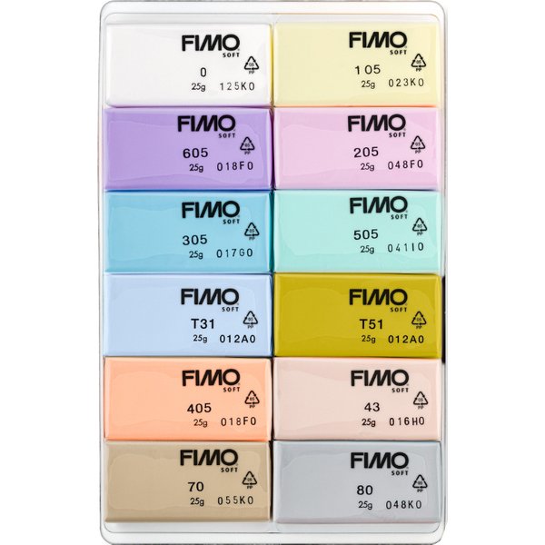 FIMO SOFT Modelliermasse-Set , Pastel, , 12er Set