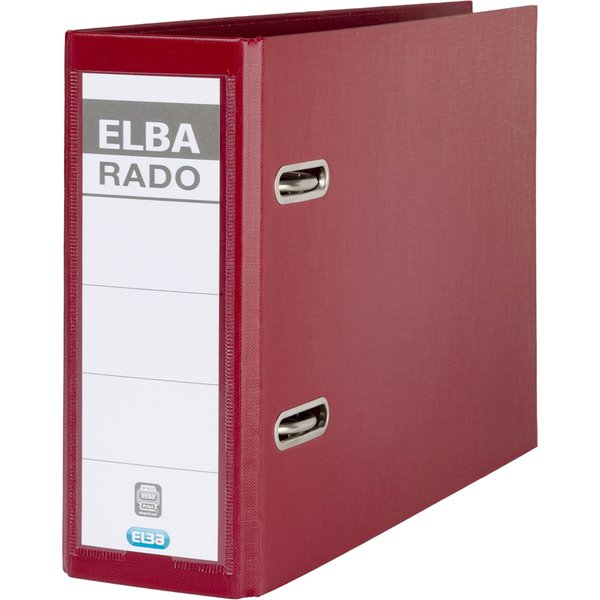 ELBA Ordner rado plast - DIN A5 quer, Rückenbr.: 75 mm, rot