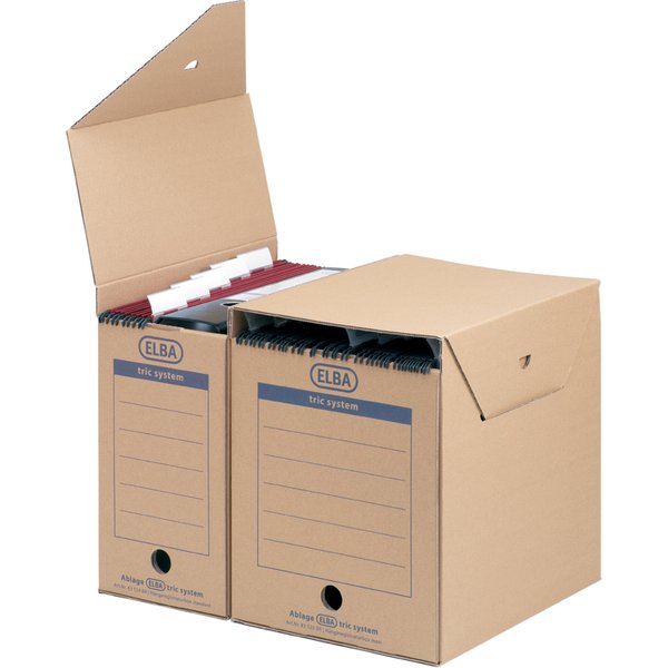 ELBA Hängemappen-Archiv tric System standard, naturbraun
