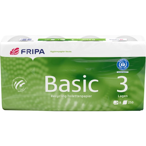 Fripa Toilettenpapier Basic, 3-lagig, weiß