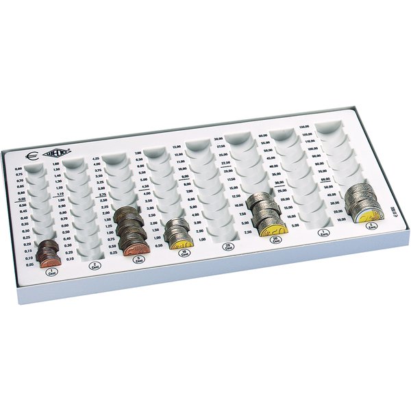 WEDO Zählbrett Kompakt, Münzgeldkapazität: 246,40 EUR