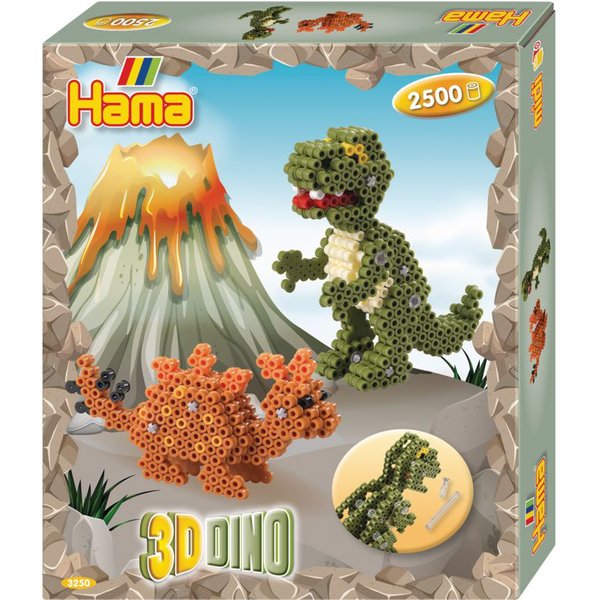 hama bügelperlen Midi 3D , Dinos, , Geschenkpackung-image