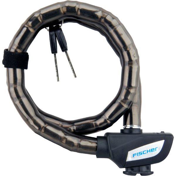 FISCHER Glieder-Fahrradschloss, Länge: 700 mm, schwarz