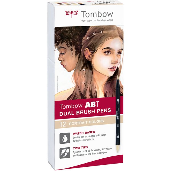 Tombow Doppelfasermaler , DUAL BRUSH PEN ABT, ,Portrait Colors