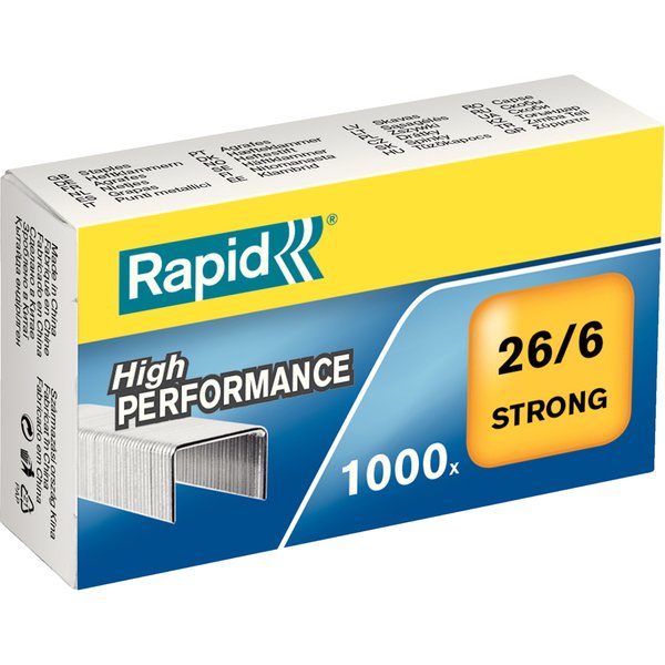 Rapid Heftklammern Strong 26/6, Verzinkt-image