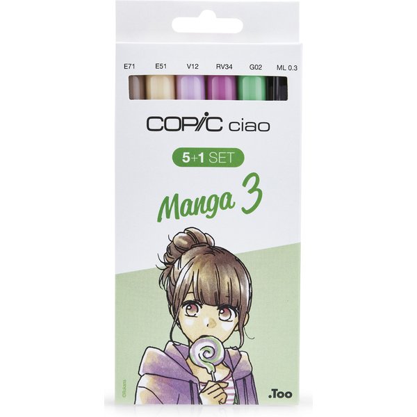 Copic Marker Ciao, 5+1 Set , Manga 3,-image