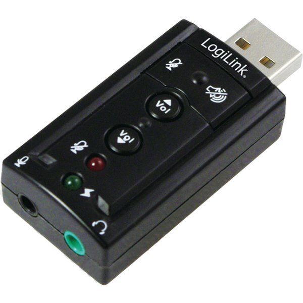 LogiLink USB 2.0 Audioadapter, 7.1 Soundeffekt