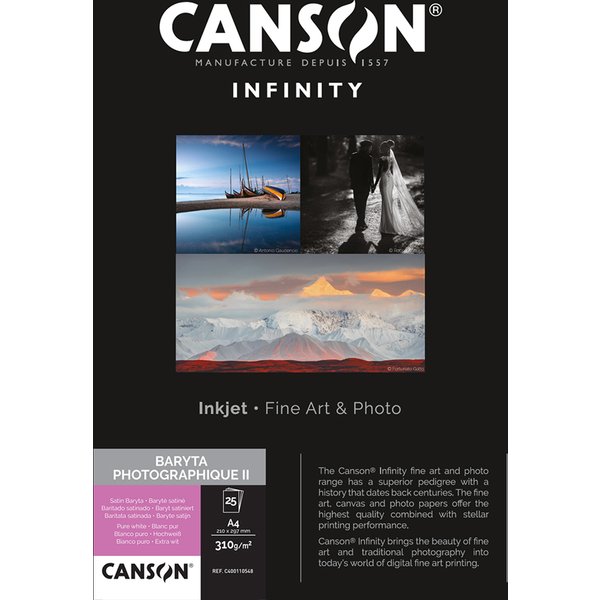 CANSON INFINITY Fotopapier BARYTA Photographique II, A4