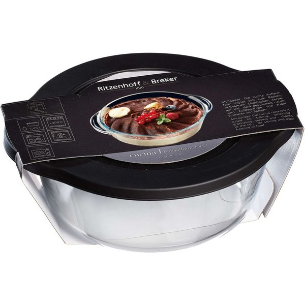 Ritzenhoff & Breker Auflaufform CUCINA, aus Glas, 1,45 Liter
