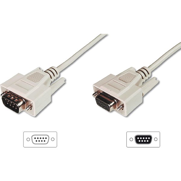 DIGITUS 9-Pol Sub-D Kabel, Stecker - Kupplung, 10,0 m