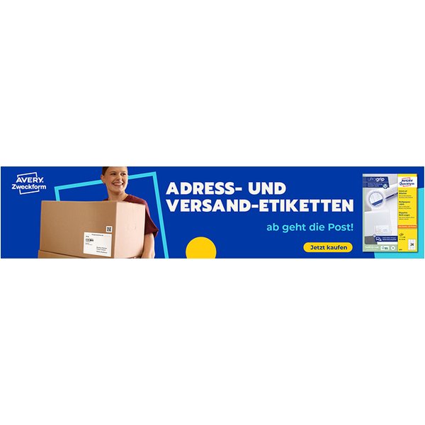 Avery Zweckform Inkjet Adress-Etiketten, 63,5 X 29,6 Mm-image