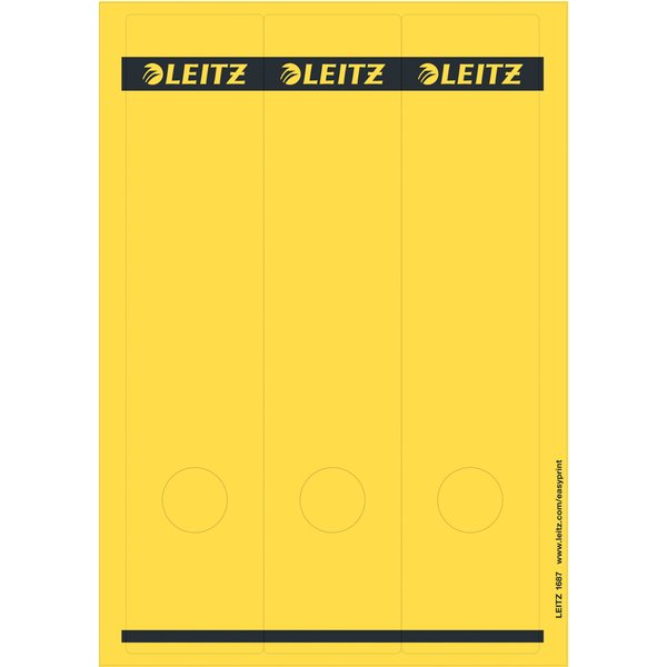 LEITZ Ordnerrücken-Etikett, 61 x 285 mm, lang, breit, blau