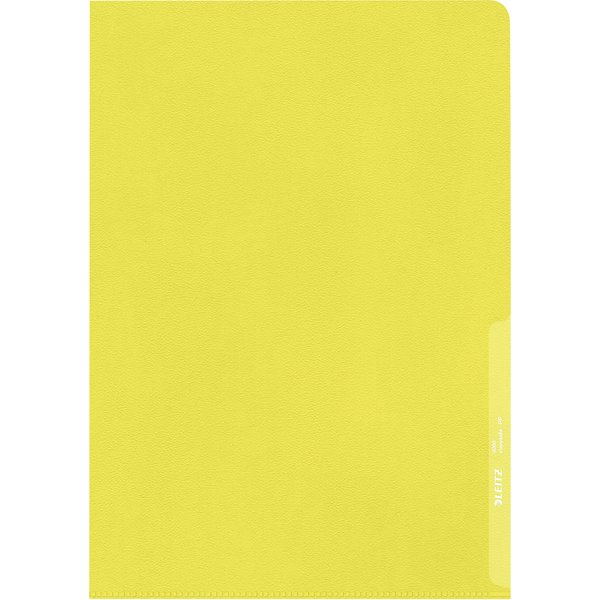 LEITZ Sichthülle Standard, A4, PP, genarbt, gelb, 0,13 mm