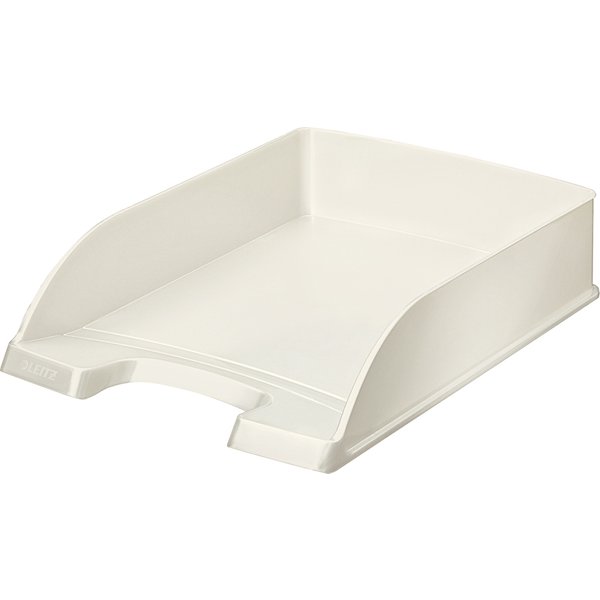 LEITZ Briefablage Plus WOW, A4, Polystyrol, perlweiß