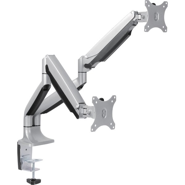LogiLink Doppel-Monitorarm, Armlänge: 525 mm, silber