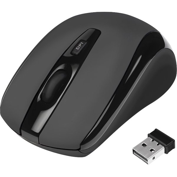 Logilink Optische Mini Notebook Maus, Kabellos, Schwarz-image