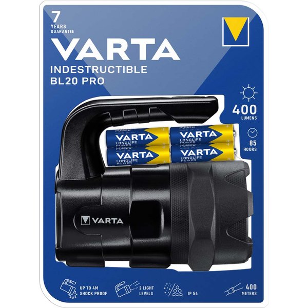 VARTA Handscheinwerfer , Indestructible BL20 Pro, , inkl. 6xAA