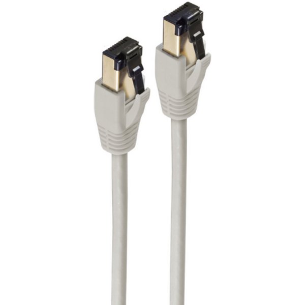 shiverpeaks BASIC-S Patchkabel, Kat. 8, F/FTP, 10,0 m, grau